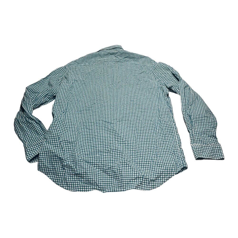 Old Navy Shirt Men's XL Blue White Check 100% Cotton Coupe Standard Button-Down - Picture 2 of 7